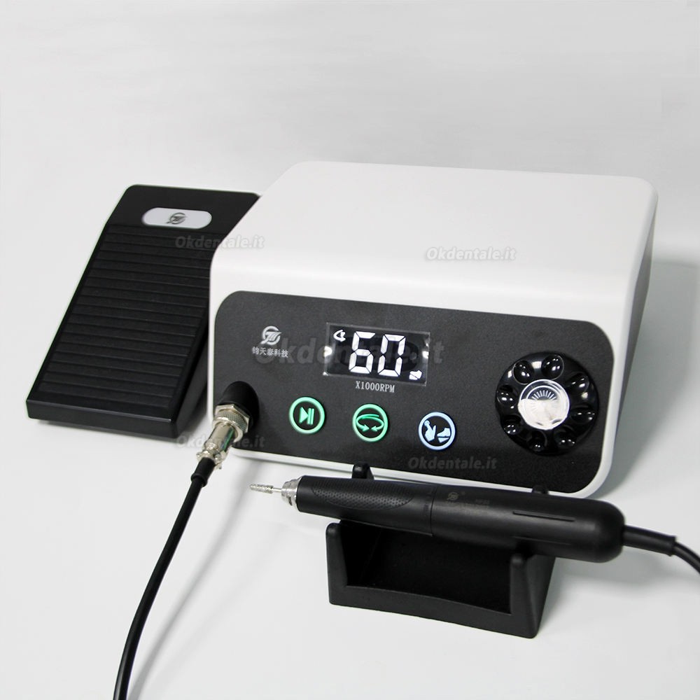 Micromotore dentale brushless TJJ HP88 con manipolo da 60000 giri/min e controllo a pedale